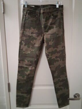 GAP Women's True Skinny Ankle High Rise Camo Jeans Sz 4L